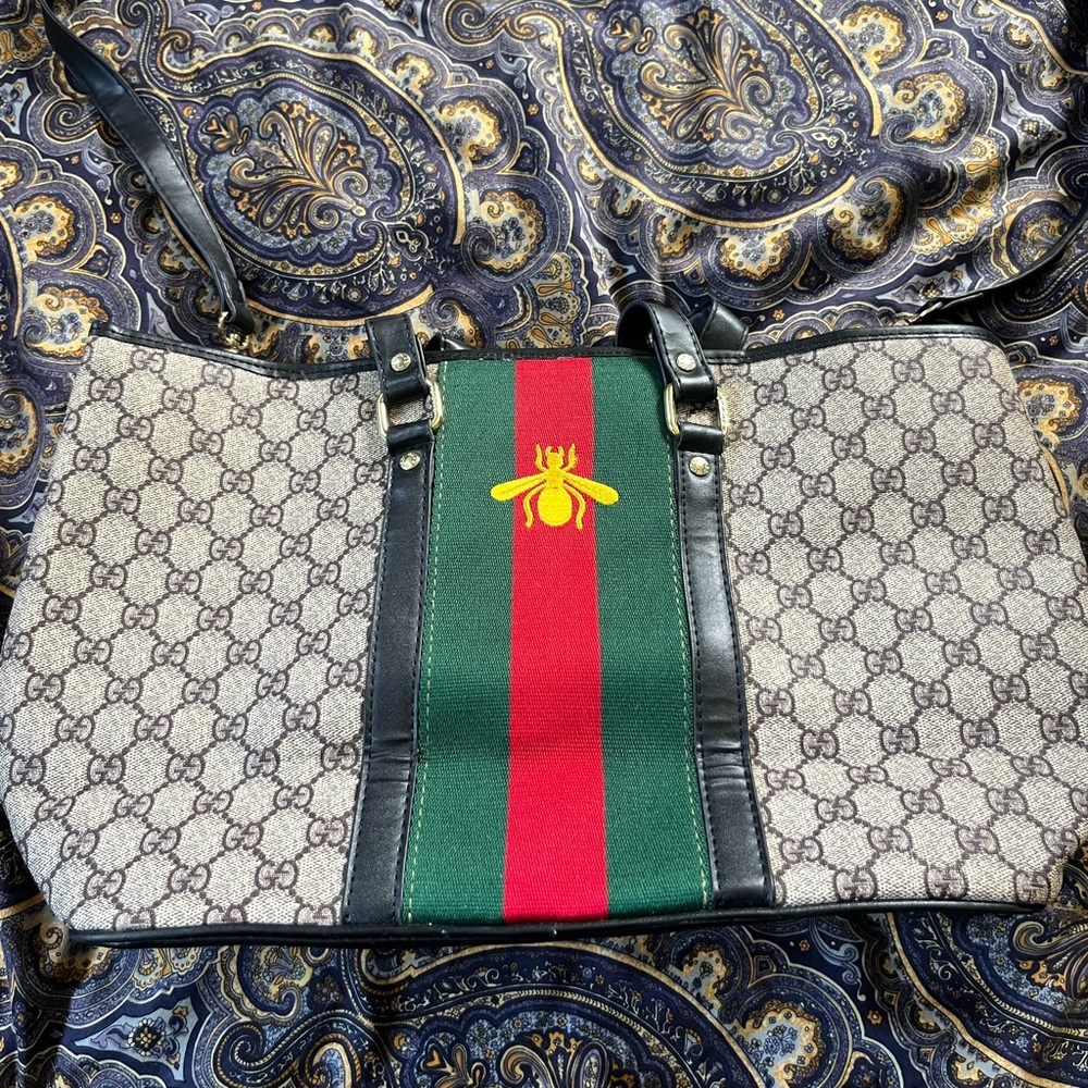 Monogram Bee Purse